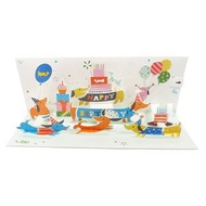 音效立體卡-臘腸開派對【Up With Paper-立體卡片 生日祝福】