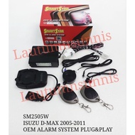 ISUZU DMAX 2005-2011 CAR SECURITY ALARM SYSTEM OEM P&P (FOR COBRA ALARM 4600 KEY START ONLY)