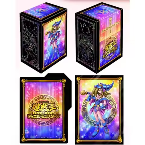 YuGiOh Official Konami Dark Magician Girl Sleeve & Deck Box SEALED Japanese