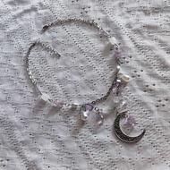 Amethyst Cresent Necklace