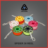AKUANA Spider 30 Spool Reel 30M Line length for Scuba Diving Cave Dive Wreck Dive Diving Accessories
