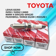 TOYOTA IRIDIUM SPARK PLUG MARK-X GRX120 GRX130, LEXUS GS350, IS250, IS350, LS460 ( FK20HBR11) 90919-