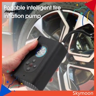 Skym* Inflator Pump Portable Digital Display Black Car Tire Bicycle Motorcycle Ball Electric Air Pump for Vehicle