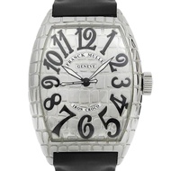 FRANCK MULLER Muller Tonocar Vex腕錶，鐵鱷魚紋，9880SC，不鏽鋼錶殼搭配橡膠錶帶，自動機械機芯，指針式顯示，銀色錶盤，男士腕錶 [二手]