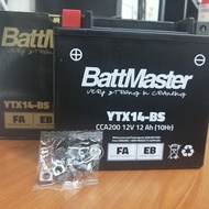 Battery Battmaster YTX14-BS CCA200 12V 12AH (10Hr)