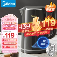 美的（Midea）电热水壶烧水壶恒温水壶一键保温恒温烧水壶净甜开水壶316L不锈钢智能自动断电热水壶SHE1521