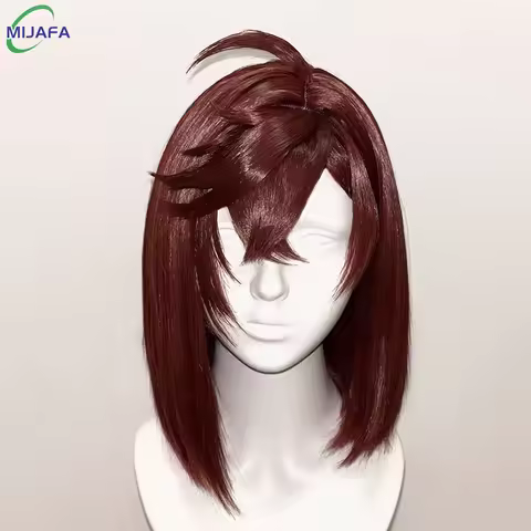 High Quality Momo Ayase Cosplay Wig Dandadan Cosplay Brown Short Heat-resistant Synthetic Hair Anime