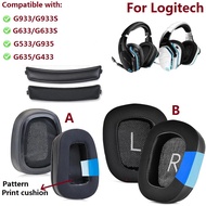 Cooling Gel Ear pads for Logitech G633/G633S/G933/G933S/G533/G935/G635/G433 Headphones replacement E