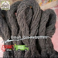 HITAM Gazebo Rope Rope/Black Fiber Rope/Palm Fiber Rope/Bamboo House Tie Rope/gazebo saung Rope