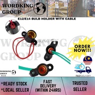 E12/E14 BULB HOLDER WITH CABLE (#1CB)
