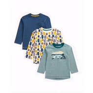 MC Boys Mothercare Set 3pcs T-Shirt Bear Original Explorer Long Sleeve Children's T-Shirt Long Sleev