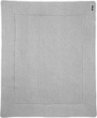 Meyco 2793004 Playpen Insert - Boxing Mattress - Play Mat - 100% Cotton Fine Knit Basic Grey 77 x 97