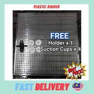 Aquarium Divider For  2.5ft 3Ft & 4Ft Tank + Divider Holder + Suction Cups