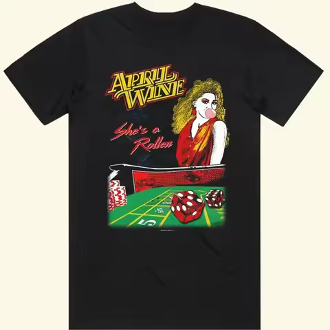 April Wine Band She Is A Roller T Shirt Full Size S 5XL