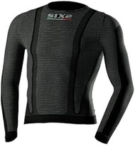 Kids Long T-Shirt, SIXS Carbon Fiber, Black Carbon, Kids Line (6 Years) SX-KTS2-BC-6Y