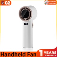 G2E Mini handheld fan100-speed large air volume3500mAh fast charging battery7 silent blades and 120