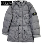 Stone Island 14AW 611570648 灰色四口袋連帽羽絨外套 XL [二手]