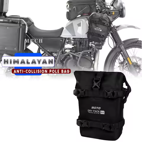 Motorcycle Frame Crash Bars Waterproof Bag Bumper Repair Tool Placement Bag For Royal Enfield Himala