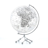 20/25Cm Transparent Globe Large Size Earth Globe Map HD Printing Metal Base Globe Floating DIY Ornam