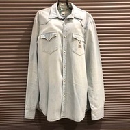 [40/L] 近全新真品印度製DENIM &amp; SUPPLY RALPH LAUREN丹寧復古路線古著風格淺色牛仔外套L號 100%純棉 男女都適合