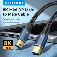 Vention MINI DP Cable Fast Speed 32.4Gbps Mini DP to Mini DP Cable Male to Male HD Cable DP 1.4 Cable 8k 60Hz Displayport Cable For Laptop PC TV Gaming Monitor