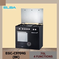 ELBA EGC-C9704G(BK) 4 GAS BURNERS FREESTANDING COOKER BLACK