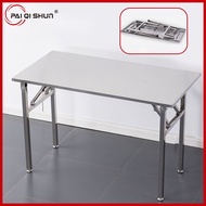 PQS【พับได้】120cm/150cm โต๊ะพับสแตนเลสอเนกประ โต๊ะพับอเนกประสงค์ ไม่ใช้พื้นที่ โต๊ะทํางานพับได้ โต๊ะป