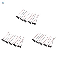[myrna_leighton.my]15Pcs 4.3 inch Wire Leads Black Battery Storage Slot Holder 1 x 12V 23A/27A