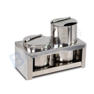 mobile4289shop [[ Set ]] Forcep Jar + กระปุกใส่สำลี กระบอกใส่ปากคีบ สแตนเลส 304 ฟอร์เซปจาร์