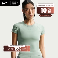 Nike Pro Dri-FIT Women's Seamless T-Shirt - Steam [IM9973-006]