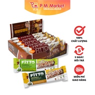 Nutritional Bar, Cereal Brown Rice Cake Helps Diet, Weight Loss Fitto Granola Almond Brown Rice Box 6 Bars - Pm Market