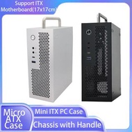 Chassis Mini ITX PC Case fit HTPC Small Form FactorDesktop Computer Case Support ITX Motherboard(17x
