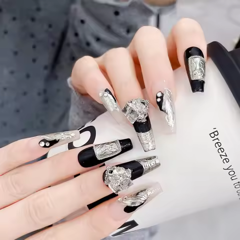 Wholesale of new bow shaped diamond nail accessories, ice transparent aurora alloy chain, crystal in