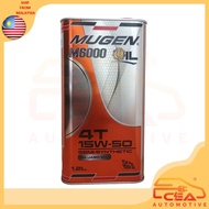 1PCS ORIGINAL MUGEN 15W-50 1.2L SEMI-SYNTHETIC MOTORCYCLE ENGINE OIL M6000 OIL 4T SN JASO MA2