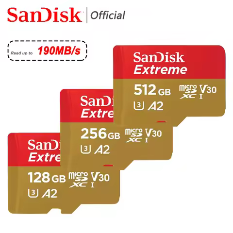 Sandisk Ultra Micro SD Card 128gb 256gb U3 4K V30 A2 Class 10 UHS-1 flash card 512GB 64GB 1TB microS