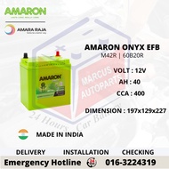 AMARON ONYX EFB M42R | 60B20R AUTOMOTIVE CAR BATTERY