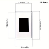 12/20/40Pcs Blank Photo Frame Insert Fridge Magnets Mini Magnetic Refrigerator Photo Picture Frames 