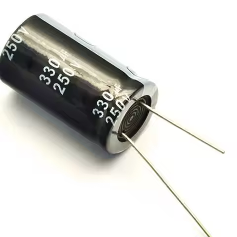 2pcs 330uF 250V 330MFD 250Volt Aluminum Electrolytic Capacitor 18*35mm Radial 330mf250v 330uf250v 25