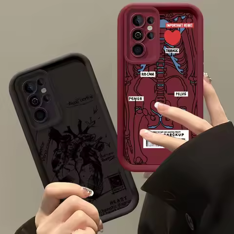 Heart Skull Case For VIVO V50 V40 Lite V30 V29 V23 V25 V30E V27E V29E V23E V25E V21 V11i Z3 V15 S1 V