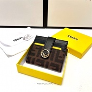 New Arrivals 100% 1:1  Pure 【 goods】 Leather Card Holder Black Dual-purpose Card Holder Wallet 12 Ca
