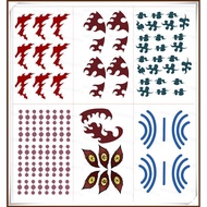 ST3 Demon Slayer Cosplay Sticker Tattoo Kokushibou Mitsuri Akaza Tanjirou Stripe Halloween Cosplay P