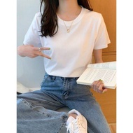 ÁO THUN TRƠN ĐEN TRẮNG BASIC NAM NỮ CỔ TRÒN BAO MỊN