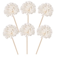 PickEgg 6Pcs Flower Reed Diffuser Sticks Natural Rattan Reed Essential Oil Aroma Diffuser Sticks