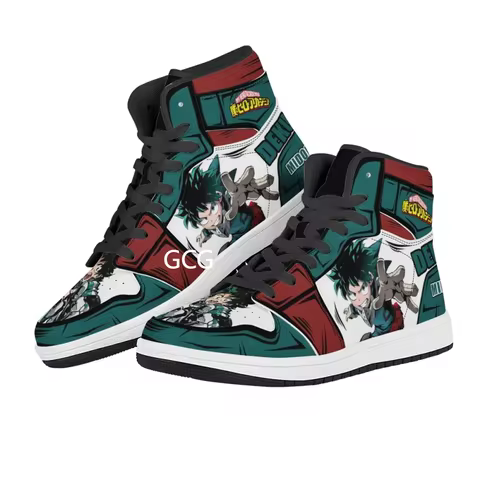 deku Japanese Anime Midoriya Izuku hero cosplay High top sports shoes AJ superhero Men's sneakers an
