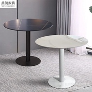 Casual slate coffee shop hotel balcony dining table reception small white shop meeting round table r