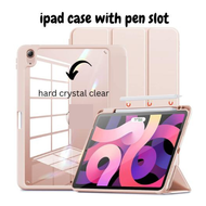 IPAD CASE FLIP COVER CASE HARD ACRYLIC CRYSTAL CLEAR FOR IPAD PRO 12.9, 10TH GEN, 9TH GEN, 8TH GEN, 