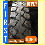 ∆ ◵ ▬ First Quality Car Tire 5.00-12 for Multicab, Bongo Rear Tire & Tricycle Sidewheel