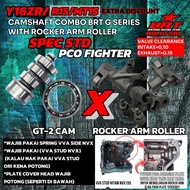 CAM BRT COMBO SET ROCKER ARM ROLLER WITH MASTER CAMSHAFT G SERIES BRT RACING GT-2 GR-1 GR-2 GR-3 Y16