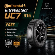 Continental UltraContact UC7 R15 195/55R15 (with installation)