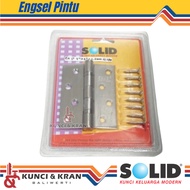 SOLID DOOR HINGE EK 17 4x3x3 4BB US32D STAINLESS STEEL HINGE BUTTERFLY HINGE